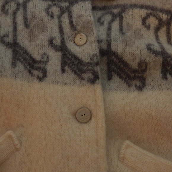 Icewool Alafoss of Iceland Wool Vintage Coatigan Sweater Coat Womens - Picture 3 of 10